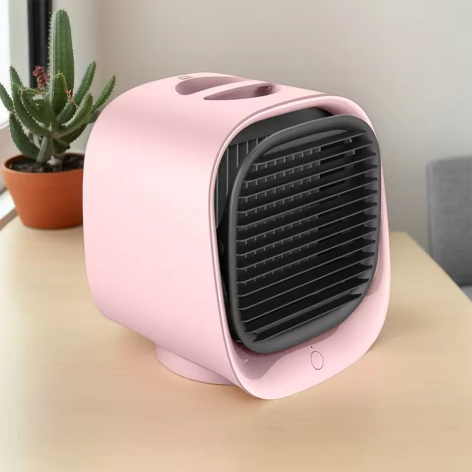 Leiser USB-Tischventilator mit Nebelfunktion und Nachtlicht – 3 Geschwindigkeiten für Zuhause und Büro
