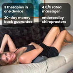 RelaxoTech | Back Massager with Heat & Vibration – 3-in-1 Therapy for Back Pain