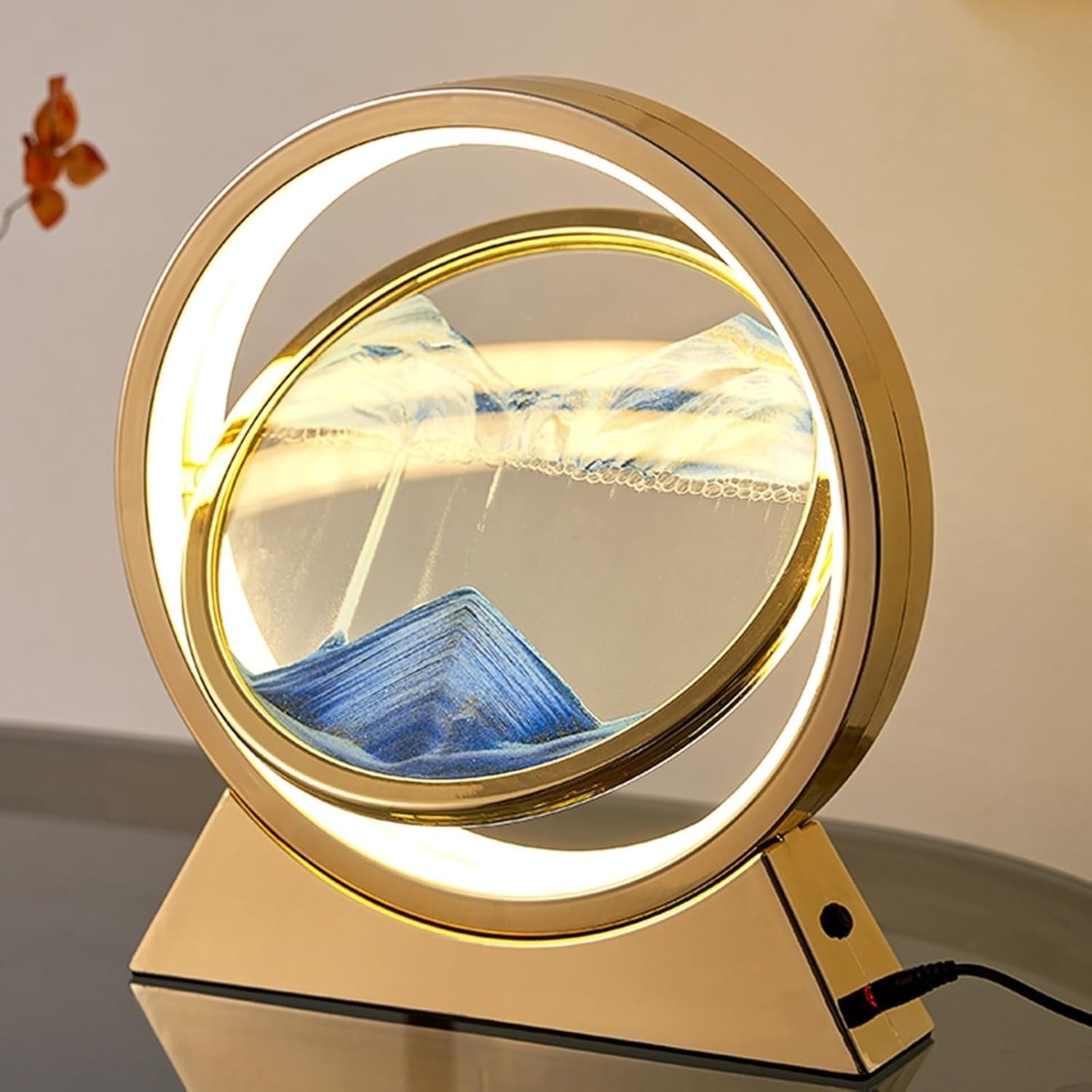 Fascinierende Sandkunst LED Tischlampe – Beruhigende Beleuchtung für Zuhause und Büro
