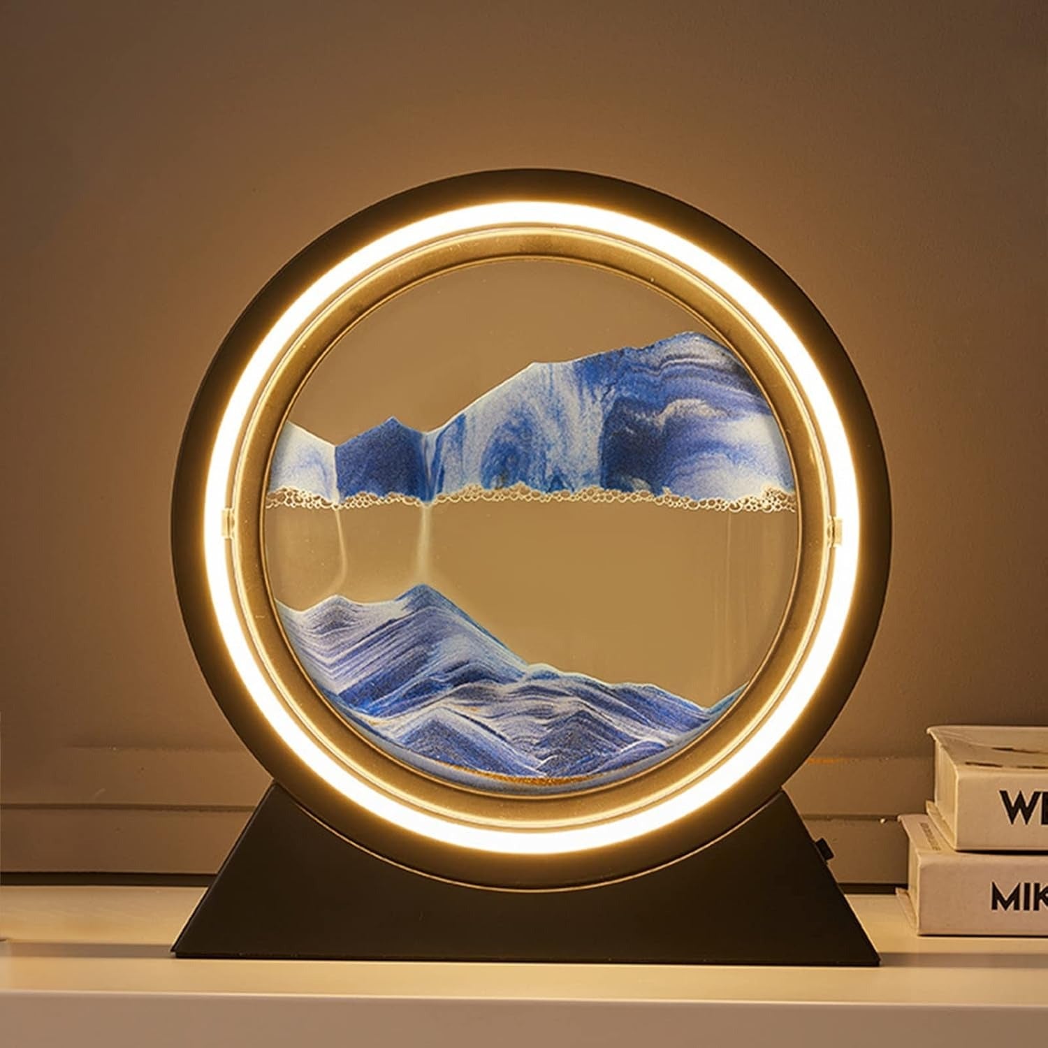 Fascinierende Sandkunst LED Tischlampe – Beruhigende Beleuchtung für Zuhause und Büro