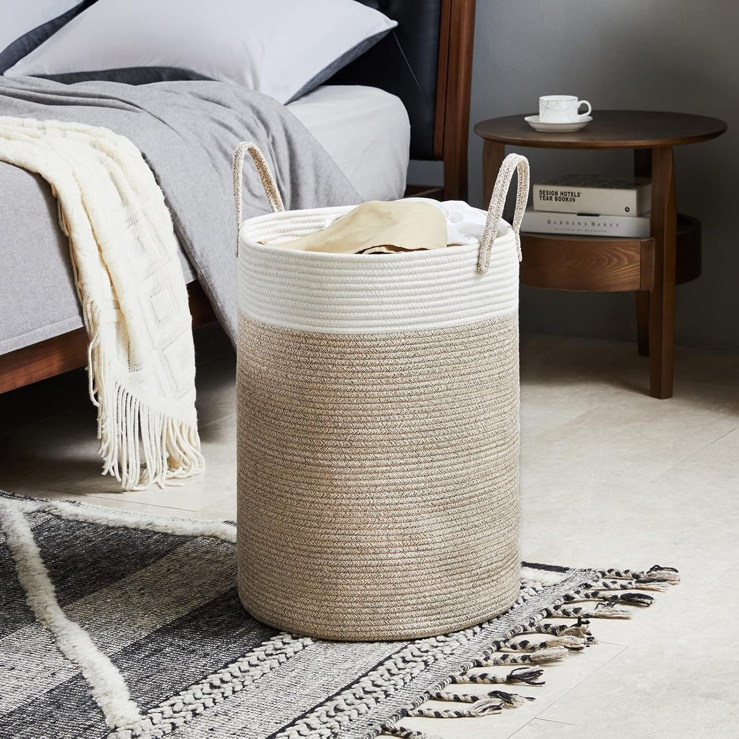 Practical Foldable Storage Basket – Robust Cotton Solution for Laundry, Toys, and Home Organization