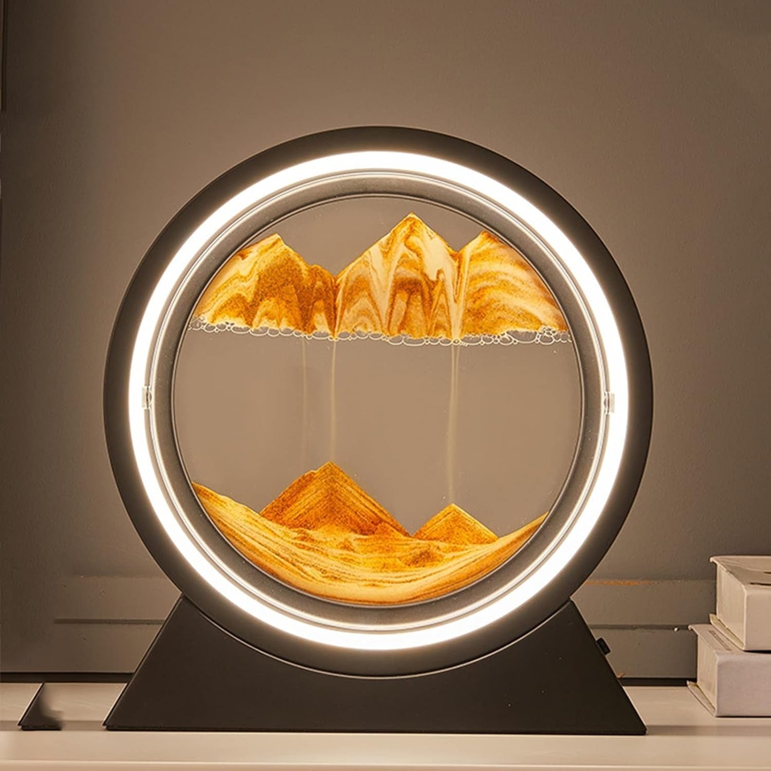 Fascinierende Sandkunst LED Tischlampe – Beruhigende Beleuchtung für Zuhause und Büro