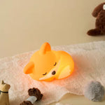 Wiederaufladbare Fuchs-Nachtlampe – Sanfte Silikonlampe für Kinder