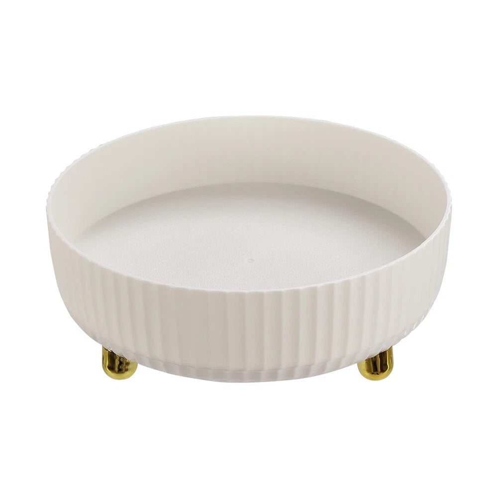 Practical 360° Rotating Storage Tray – Robust Organizer for Home & Kitchen
