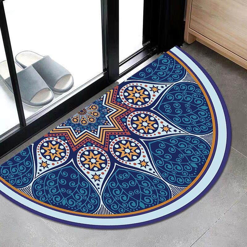 Stylish Semi-Circular Rug – Highly Absorbent and Easy to Care For