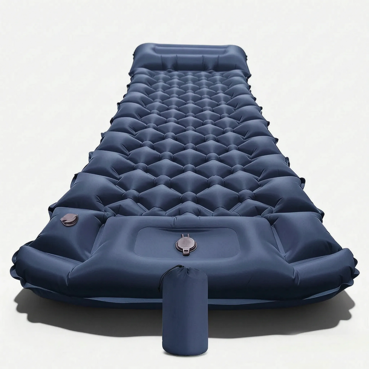 Inflatable Sleeping Pad for Camping with Integrated Pump