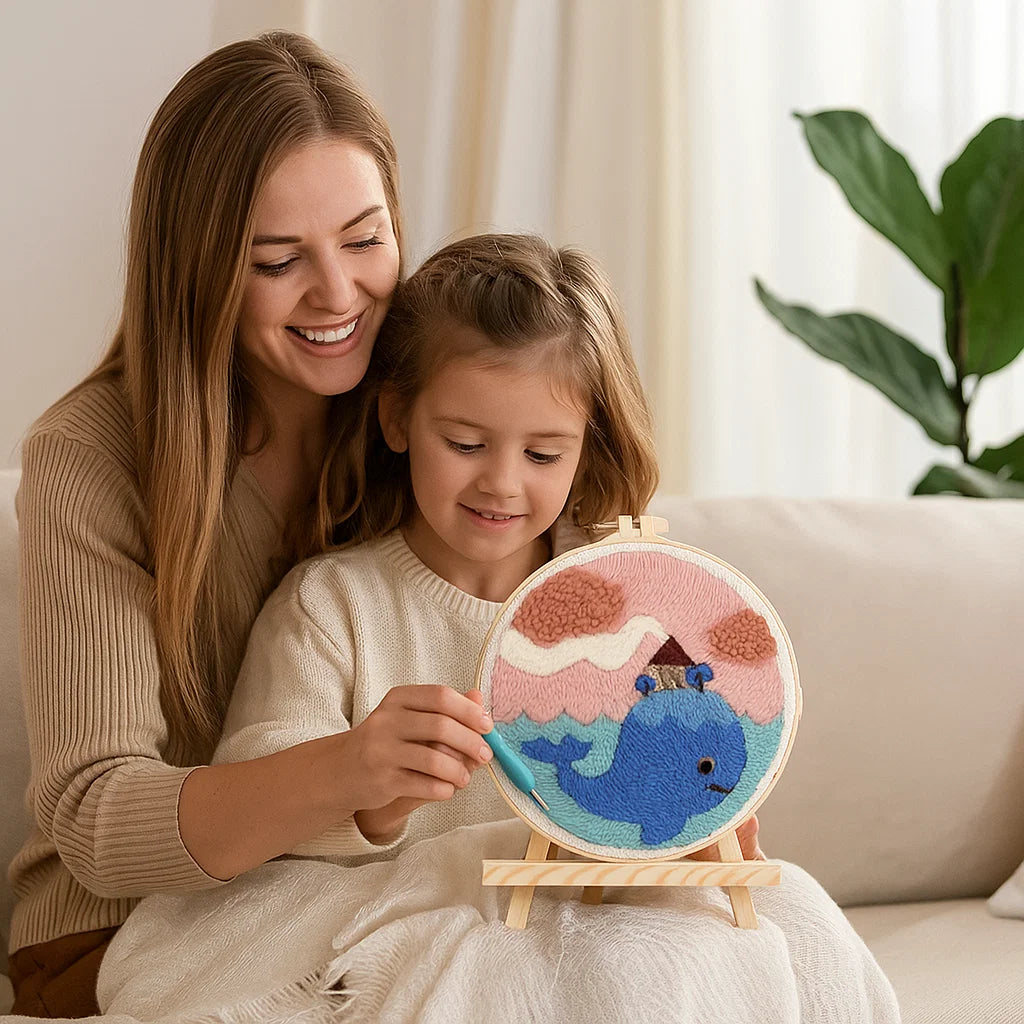 Beruhigendes Stickset für kreative Auszeit