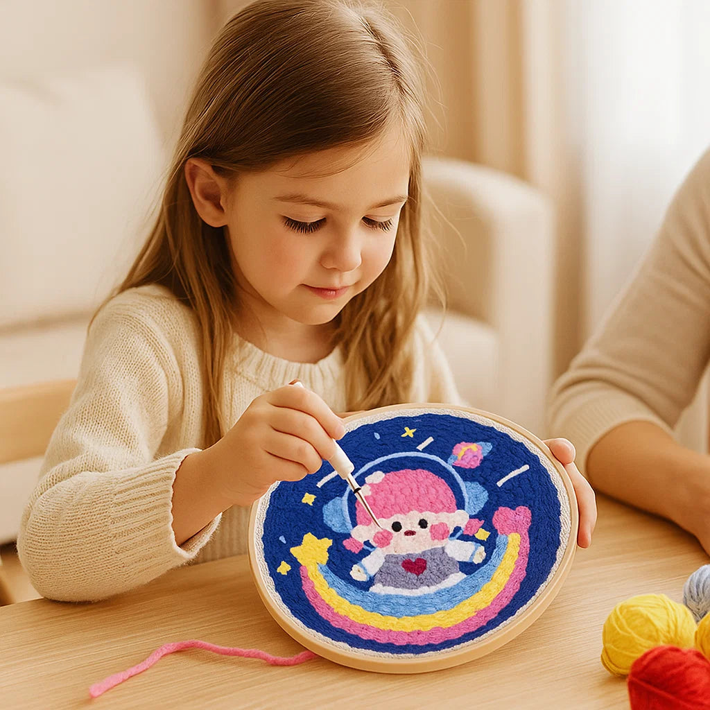 Beruhigendes Stickset für kreative Auszeit