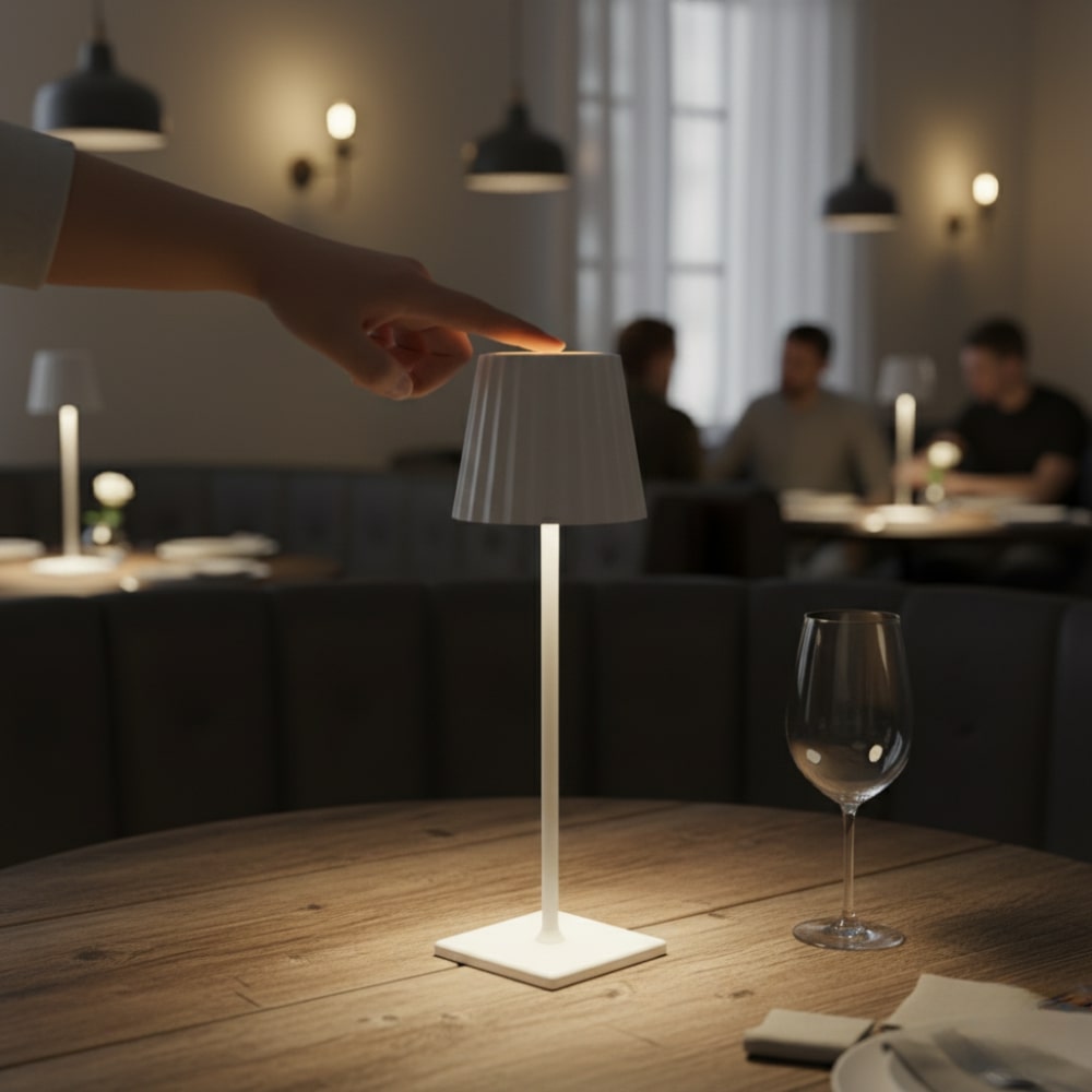 Moderne kabellose Tischlampe für stilvolles Ambiente
