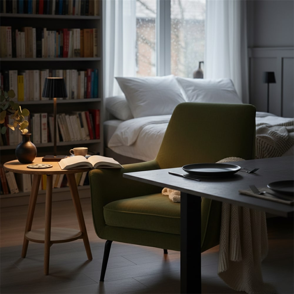 Moderne kabellose Tischlampe für stilvolles Ambiente