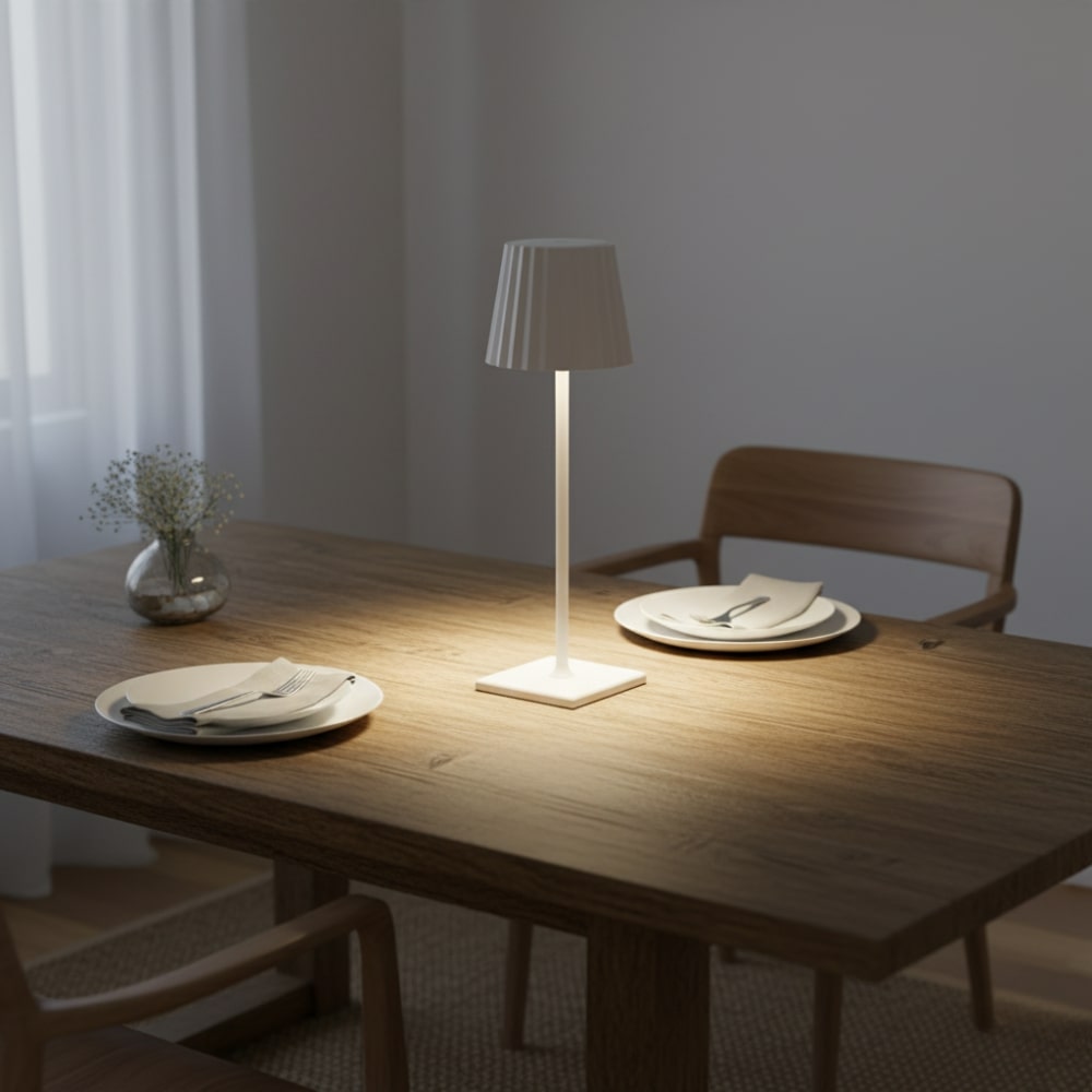 Moderne kabellose Tischlampe für stilvolles Ambiente