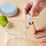 Automatic Coffee Cup with Wooden Handle – Innovative Indulgence