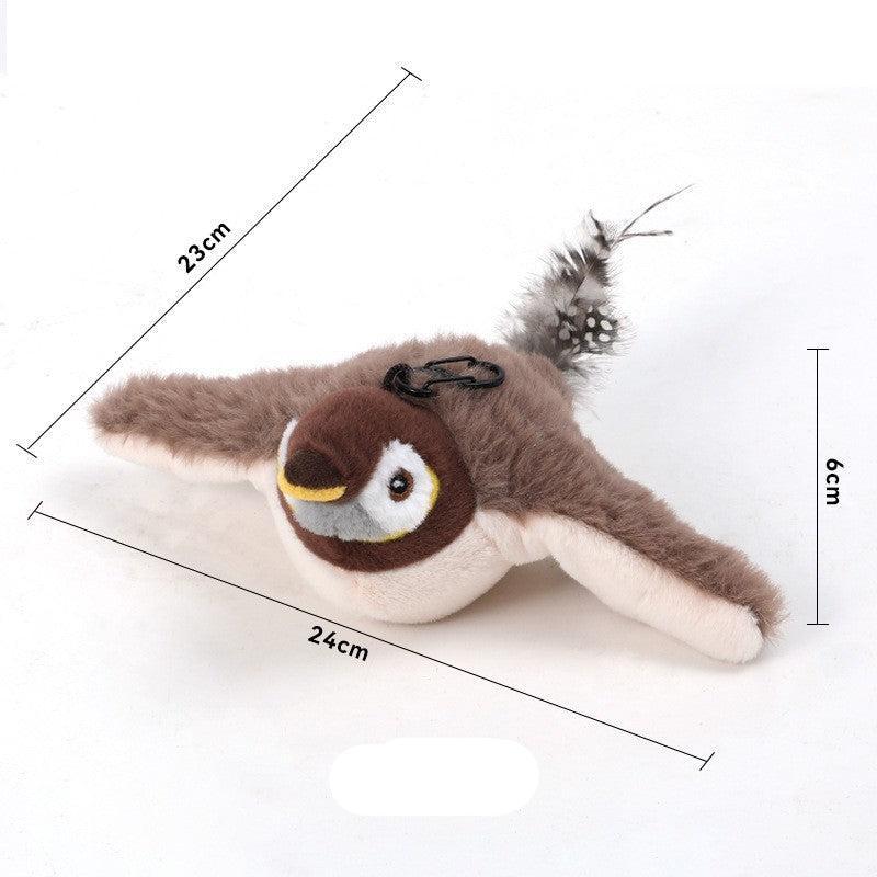 Interaktives Katzenspielzeug: Flatternder Vogel für Spielspaß