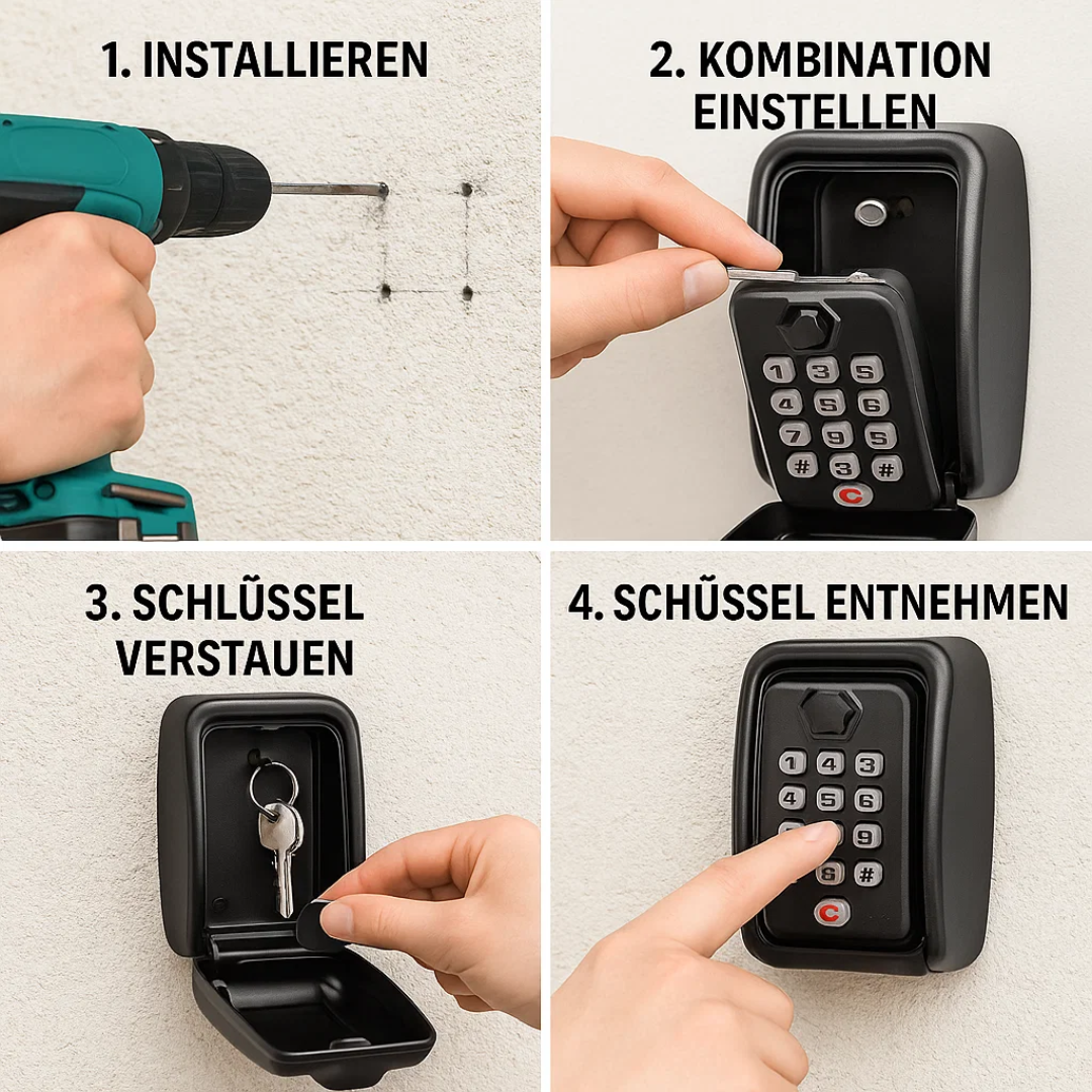 Sichere Schlüsselaufbewahrung für den Außenbereich