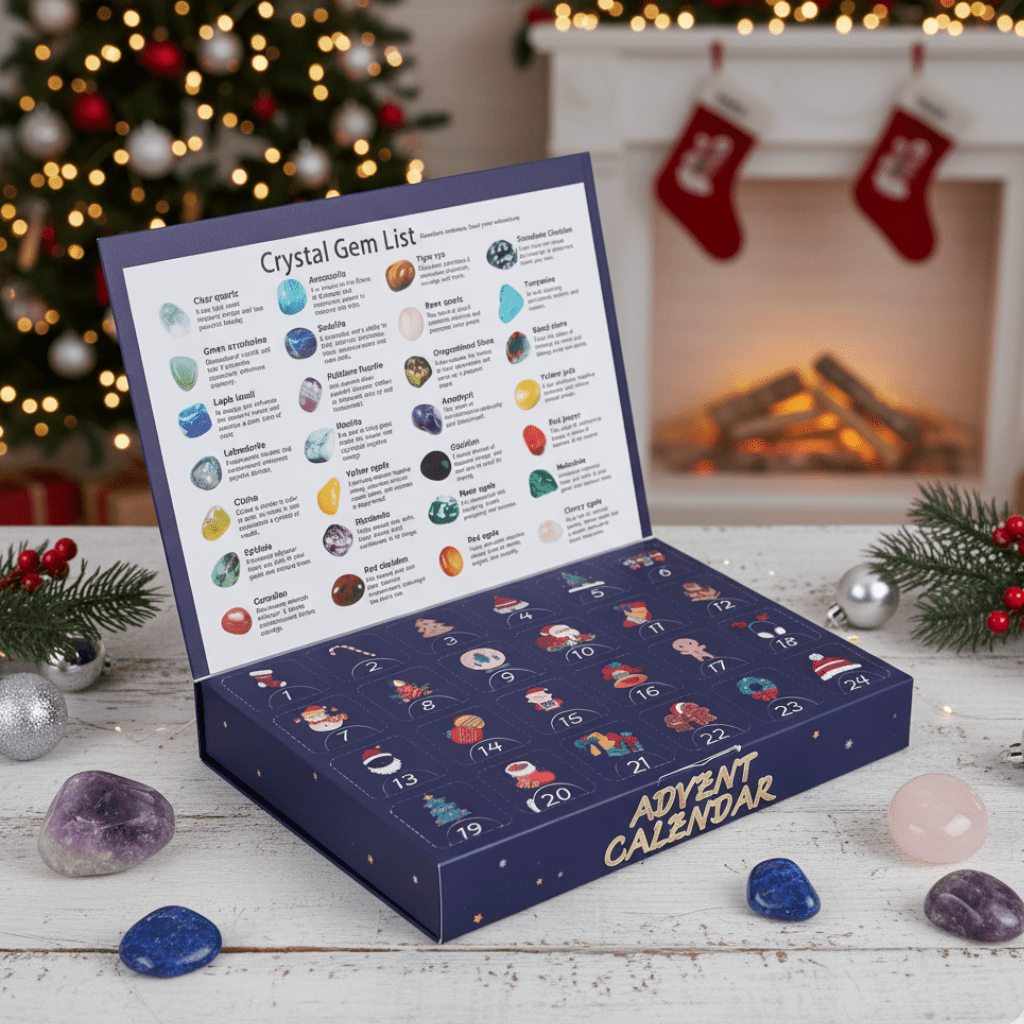 2025 Advent Calendar for Kids with Gemstone Digging Activities