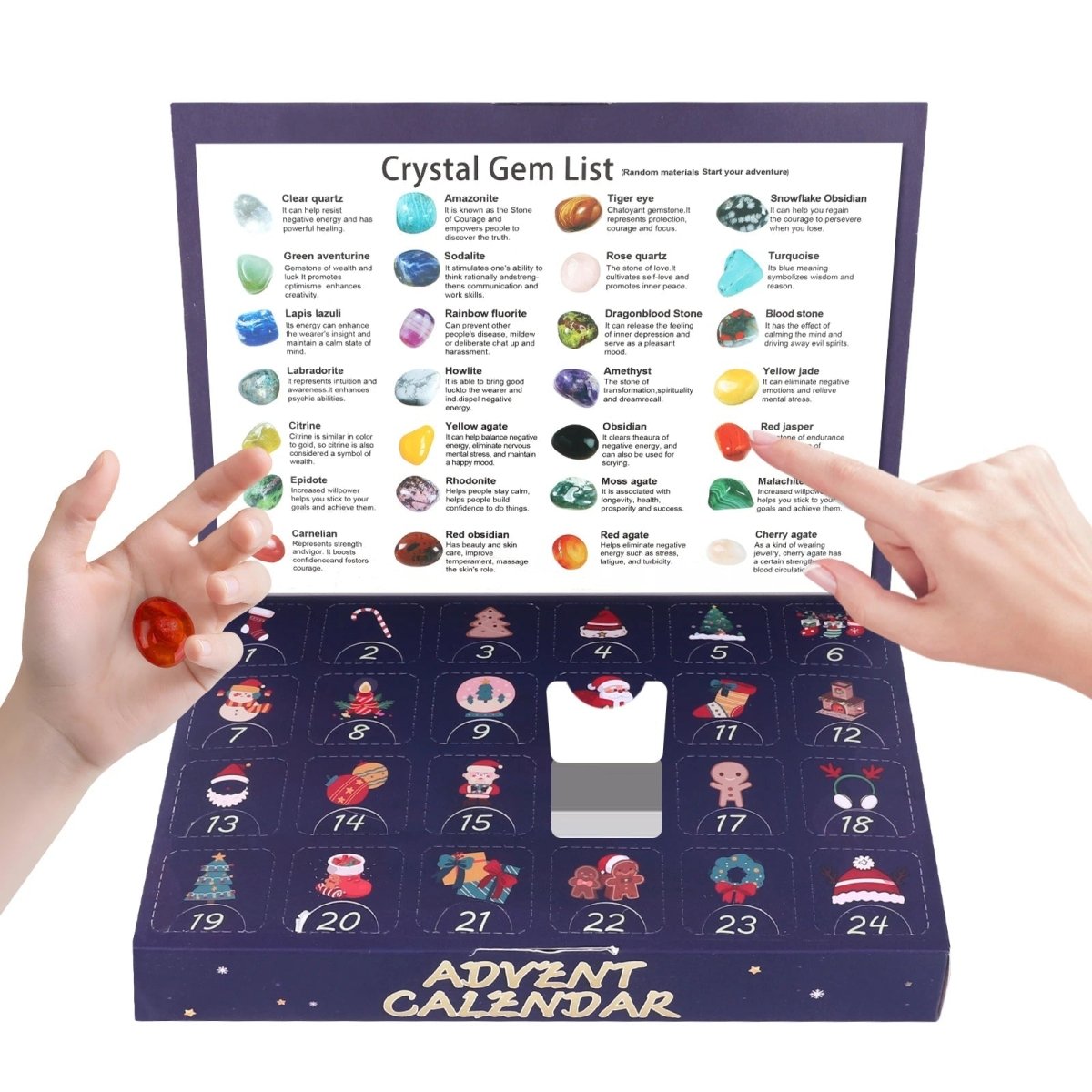 2025 Advent Calendar for Kids with Gemstone Digging Activities