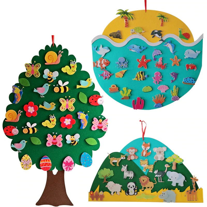 Felt decoration for animal arrangement – animal design for your home