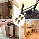 Space-Saving Steel Folding Hinge Bracket | Set of 4