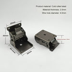 Space-Saving Steel Folding Hinge Bracket | Set of 4