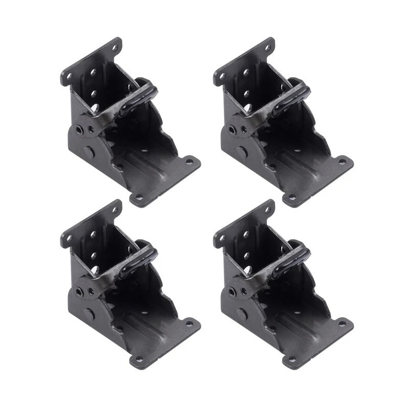 Space-Saving Steel Folding Hinge Bracket | Set of 4