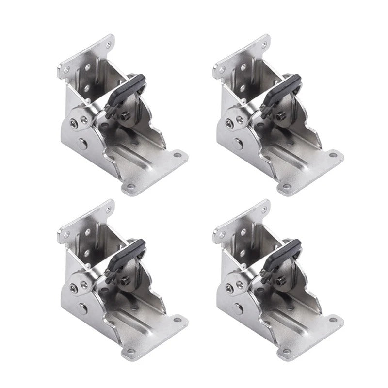 Space-Saving Steel Folding Hinge Bracket | Set of 4