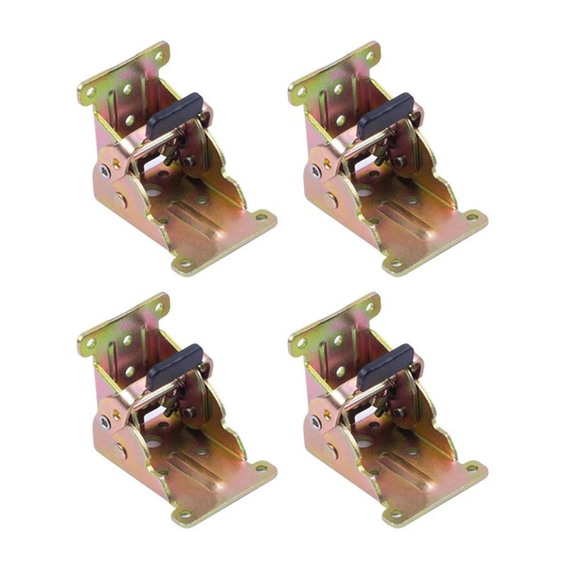Space-Saving Steel Folding Hinge Bracket | Set of 4