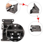 Space-Saving Steel Folding Hinge Bracket | Set of 4