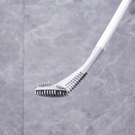 Innovative silicone toilet brush with holder for hygienic cleaning