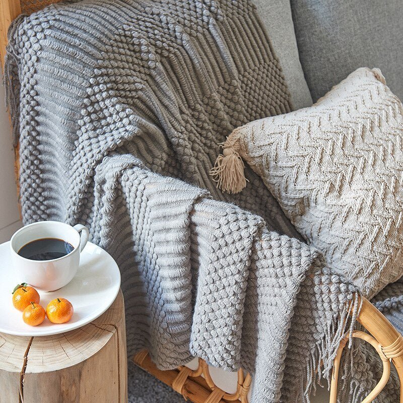 Gemütliche Strickdecke für dein Wohlfühl-Zuhause