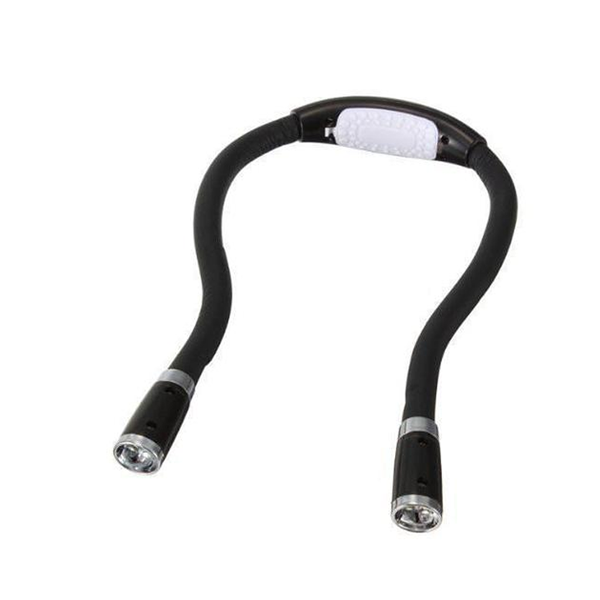 FlexiGlow Nackenlampe – Tragbare LED-Beleuchtung für Basteln und Lesen