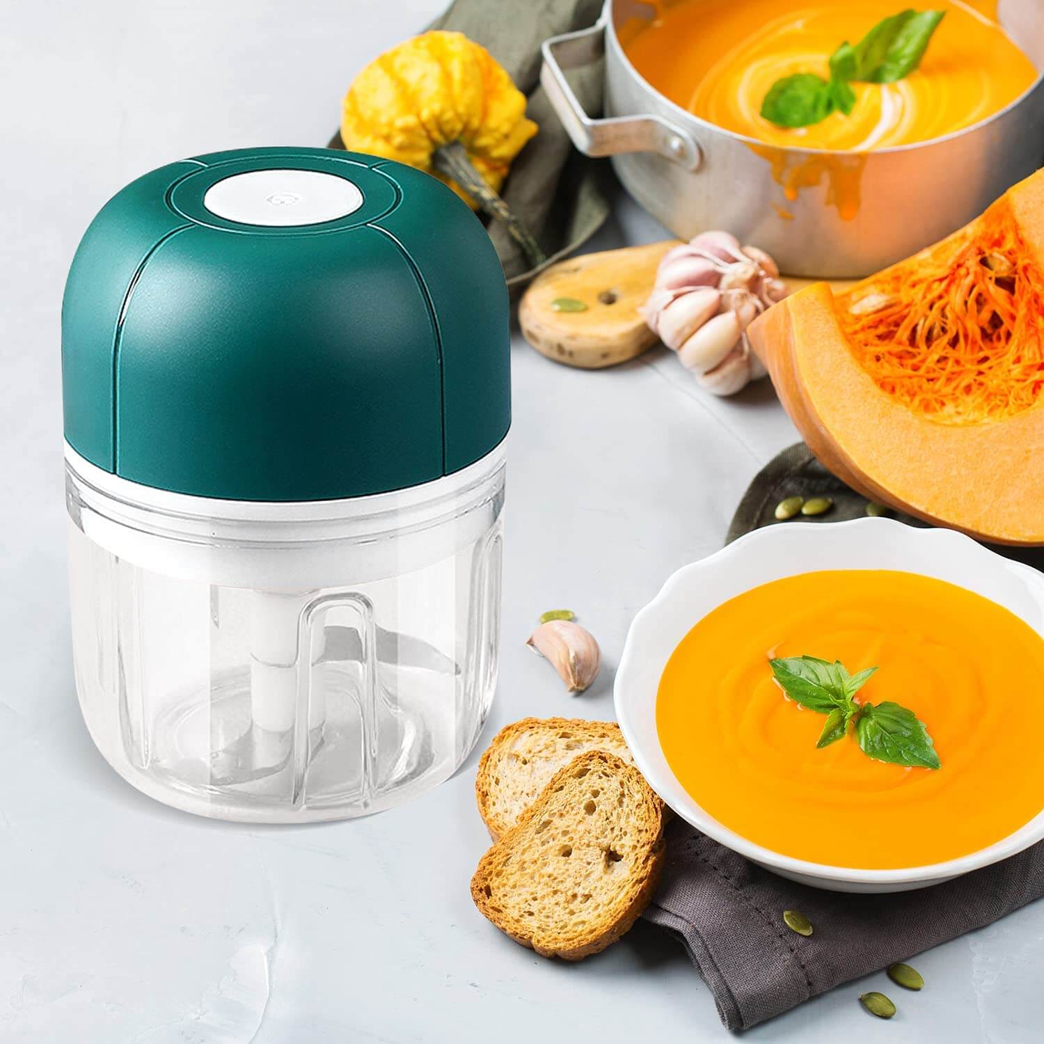 Küchenprofi Chopper – USB Rechargeable – Compact & Powerful – 250ml