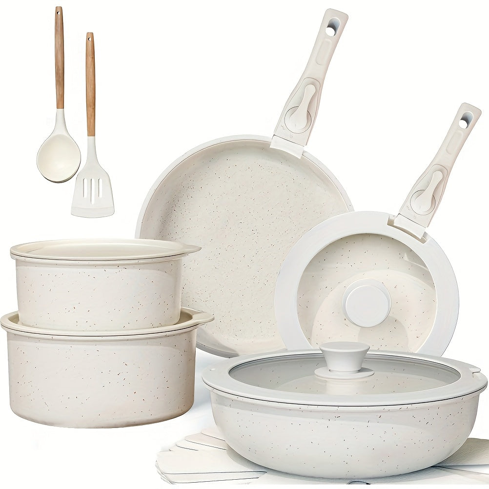 Versatile 17-piece pan set for all cooking needs