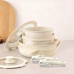 Versatile 17-piece pan set for all cooking needs