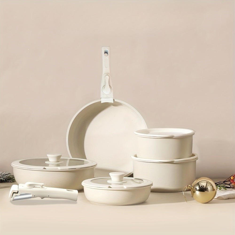 Versatile 17-piece pan set for all cooking needs