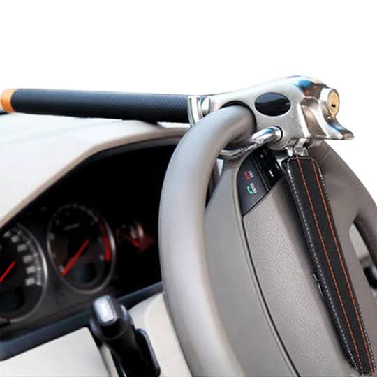 Adjustable Steering Wheel Lock with Triple Locking – Strong Anti-Theft Protection