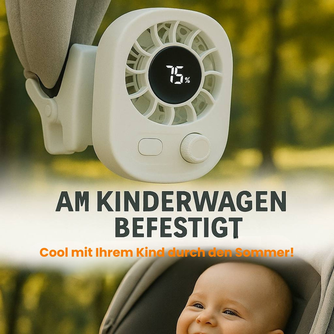Compact Mini Clip Fan for Refreshing Coolness