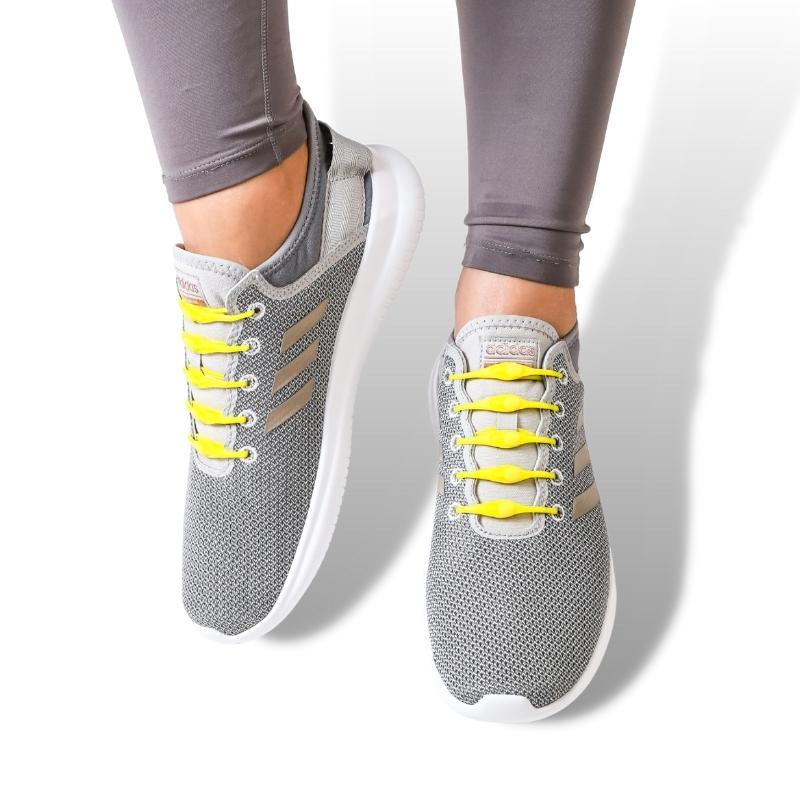 Schnellverschluss-Schnürsenkel | Elastisch und Knotenfrei | 12 Stück | Für alle Schuhgrößen