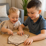 Wooden puzzle for cats