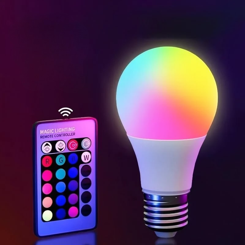 RGB E27 LED Lamp with Remote Control for Every Mood