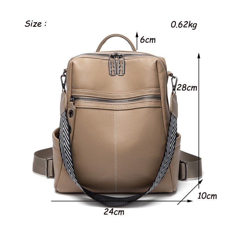 Eleganter Rucksack aus echtem Leder für stilvolle Abenteuer