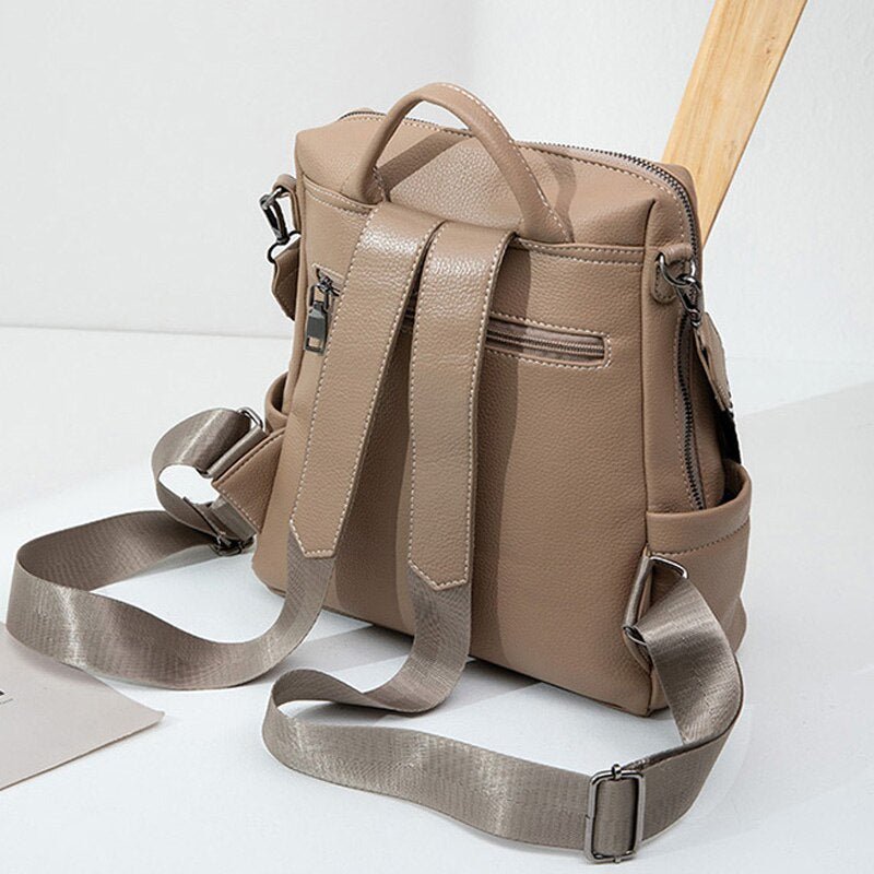 Eleganter Rucksack aus echtem Leder für stilvolle Abenteuer
