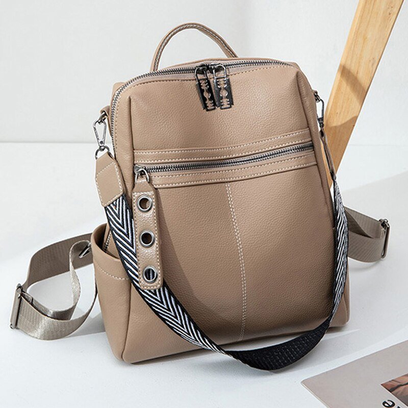 Eleganter Rucksack aus echtem Leder für stilvolle Abenteuer