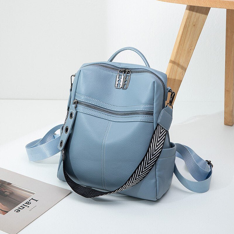 Eleganter Rucksack aus echtem Leder für stilvolle Abenteuer