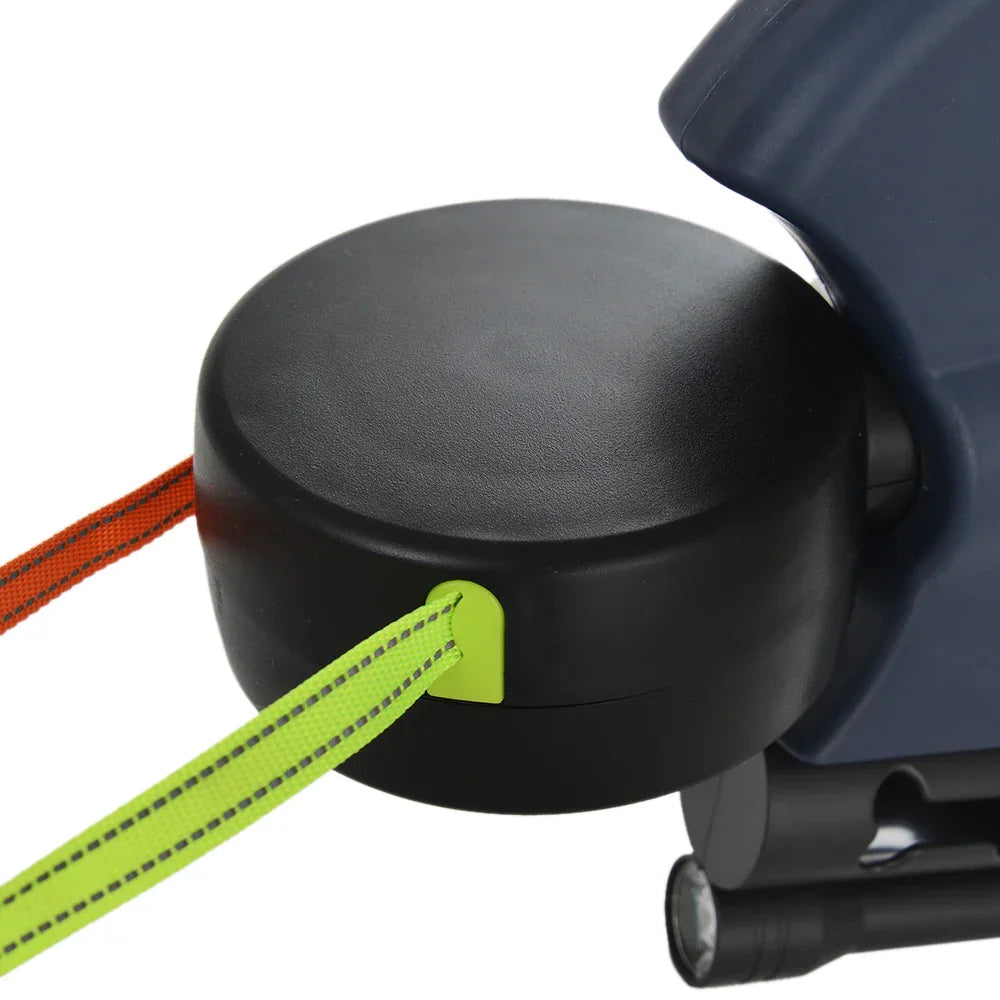 Innovative Dual Leash for Dogs & Cats with LED & Poop Bag Holder