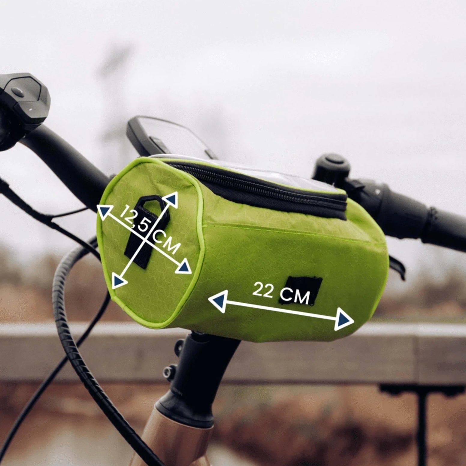 Bicycle Handlebar Bag with Touchscreen Window – Navigate effortlessly