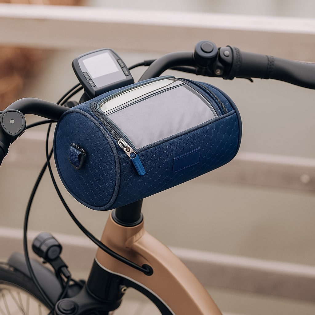 Waterproof Handlebar Bag with Touchscreen for Bicycles