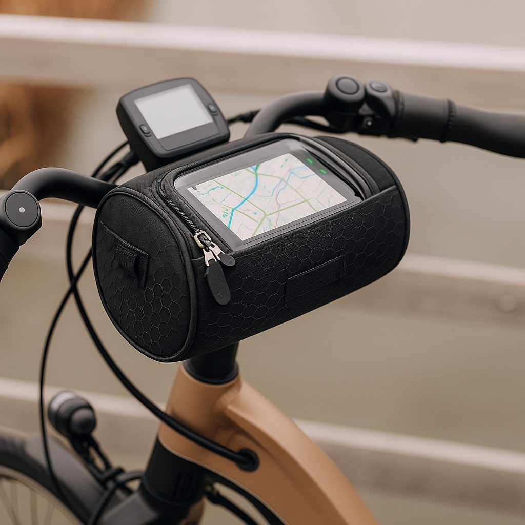 Waterproof Handlebar Bag with Touchscreen for Bicycles