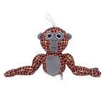 Plush toy of a colorful monkey