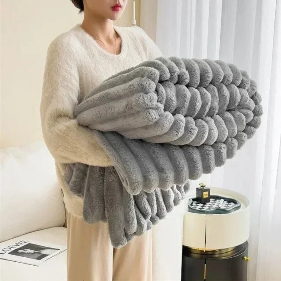 Gemütliche Fleece-Decke für Sofa und Bett – Weich und Pflegeleicht