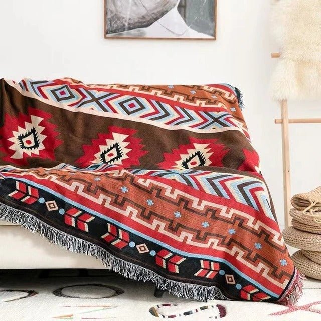Farbenfrohe Wohndecke mit stilvollem Design